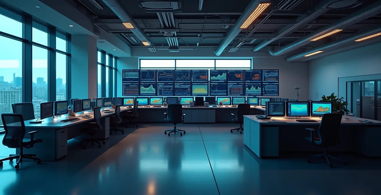 Analyse graphique de consommation énergétique avec courbes et données de charge